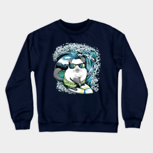 Surf's Up - Surfing Chinchilla Crewneck Sweatshirt